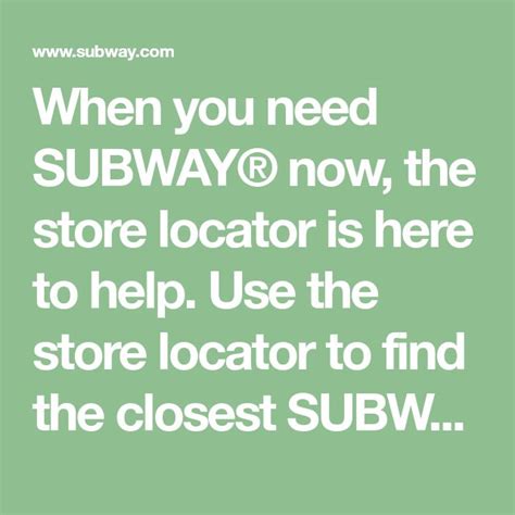 subway find a store|closest subway from my location.